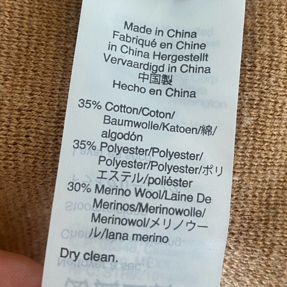 J Crew 365 Sophie Open Front Sweater Blazer Cardigan Women XS Camel Preppy Chic - Picture 11 of 13